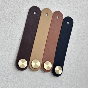 Tiradores y pomos de aleación de zinc ajustables anticolisión para muebles, de cuero, para cómodas, cajones, dormitorios y cocinas, de un solo/doble orificio - Product Image 4