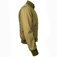 Veste bomber varsity moderne en coton, motif de reproduction, pour homme, style WW2, coupe moderne, olive, pour l'extérieur