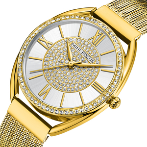 Reloj de Cristal para Mujer, de Moda, de Lujo, con Diamantes, Correa de Acero, Reloj de Pulsera de Cuarzo para Mujer - Product Image 1