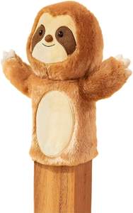 Simpatico burattino di peluche bradipo con burattini a mano con braccia mobili per bambini mostrano una storia - Product Image 3