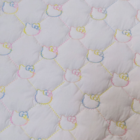 Tissu matelassé imperméable en coton avec motif floral mat épaissi, nouveau tissu en maille de type usine source pour vestes matelassées