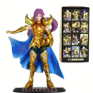 Saint Seiya อนิเมะเรื่องตำนานผ้า LEO aiolia Aquarius Camus มะเร็ง deathmask อัศวินสีทองของเล่นโมเดลการกระทำพีวีซี - Product Image 6