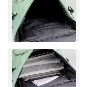 Zaino da palestra sportiva borsone da viaggio Weekender <span class=keywords><strong>borsa</strong></span> da notte con vano scarpe zaino da spalla da donna - Product Image 6