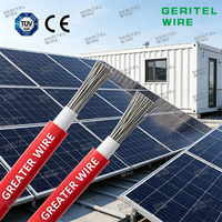 1000V/1500V verzinntes Kupfer-Photovoltaik-Solar kabel DC 4mm 6mm XLPO-Isolierung 16A Nennstrom Industrielle Anwendung