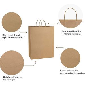 Bolsa de Papel Kraft Verde Azulado para Regalos y Compras con Impresión Personalizada 2024 - Product Image 5