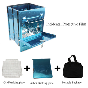 Outdoor Stainless Steel Square Wood Stove BBQ <strong>Grill</strong> Picnic Stove Outdoor <strong>Mini</strong> <strong>Charcoal</strong> Stove Folding <strong>Grill</strong> - Product Image 5