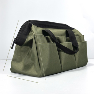 Garden Tool Storage Bag Multi-pocket Large Capacity Tool Duffle Bag Waterproof Zipper Closure Gardening Kit - Product Image 3