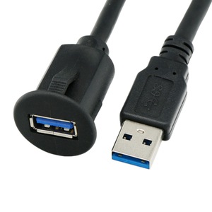 Cable USB 3.0 de un solo puerto, macho a hembra, para paneles de automóviles, motocicletas y embarcaciones; cable impermeable de conexión rápida. - Product Image 4