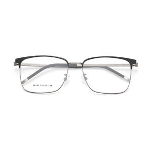 Montures de lunettes rectangulaires en alliage Voss 34843, monture complète, antidérapantes, unisexe, design de verres en résine - Product Image 1