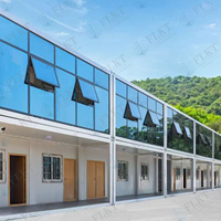 FLKT Maison Modulaire Préfabriquée Pliable et Pratique en Conteneur Maritime, Structure en Acier, Étanche, Ignifuge, Murs Épaissis