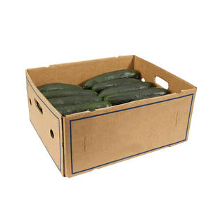 Caja de Cartón Corrugado para Productos Vegetales Frescos, Biodegradable, de 3/5 Capas, Personalizable, para Mini Pepinos Orgánicos - Product Image 5