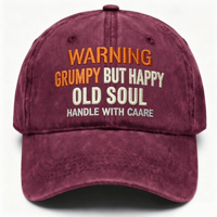 Casquette de baseball à 6 panneaux personnalisée, style streetwear américain, en coton brodé, à visière incurvée, finition vintage délavée et usée