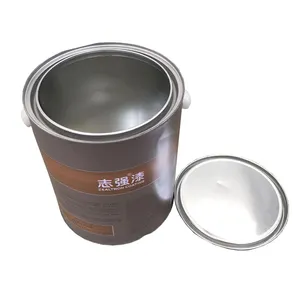 Hot Selling 5 Liter Metal Paint Solid Round Metal Recyclable Steel Bucket Pail