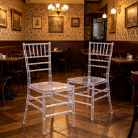 Chaises empilables pour restaurants, hôtels, événements, nouveau design, transparentes, en acrylique cristal, style princesse