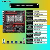 JGINYUE X99-9D4 Motherboard mendukung CPU E5-2680 V4 LGA211-3 seri Pin prosesor 8 DDR4 Slot memori E-ATX baru Motherboard