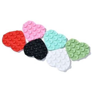 Đa chức năng 15 mảnh chống trượt Silicone mạnh mẽ hai mặt cốc hút Nhà Hình Trái Tim cốc hút Phụ kiện điện thoại - Product Image 6