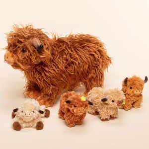 Realista escocés Highland <span class=keywords><strong>vaca</strong></span> peluche suave granja ganado muñeca niños niñas ODM bebé regalos al por mayor Highland <span class=keywords><strong>vaca</strong></span> juguetes de peluche - Product Image 2