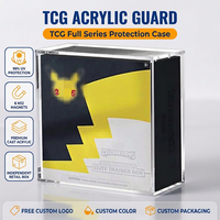 Vitrine en acrylique pour Boîte d'Entraînement Élite (ETB) 25ème Anniversaire, avec couvercle magnétique, protection UV à 99%, pour rangement de cartes ETB, vente en gros, logo personnalisé