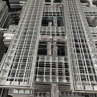 Grille de plateforme en acier galvanisé de taille standard, durable, anti-corrosion, résistante à l'eau, pour passerelle de mezzanine, parc extérieur