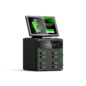 Quiosco Portátil de Carga Compartida con 8 Ranuras, Carga Rápida de 22.5W, Pantalla Táctil, Pago con Tarjeta POS Sin Contacto, Estación de Carga <span class=keywords><strong>para</strong></span> Teléfonos Celulares - Product Image 2