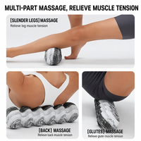 Rouleau de yoga et de Pilates en mousse EVA - Écologique, durable, haute densité, fermeté moyenne, couleur et logo personnalisables, portable, six têtes