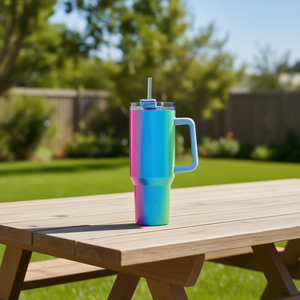 Ice Bully Stainless Steel Thermos Cup 40oz with Straw Handle Portable Vacuum Flask for Car Outdoor Use Business Gifts Novelty - Product Image 2