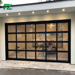 <span class=keywords><strong>Porte</strong></span> <span class=keywords><strong>de</strong></span> <span class=keywords><strong>garage</strong></span> en verre <span class=keywords><strong>de</strong></span> style moderne avec télécommande et cadre en aluminium <span class=keywords><strong>automatique</strong></span> pour usage résidentiel - Product Image 2