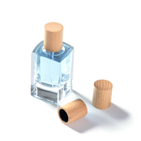 Échantillons gratuits personnalisés EU-Beauty Plusieurs styles Couvercle de bouteille de parfum en bois de bambou Bouchon de parfum en bois pour bouteilles de parfum