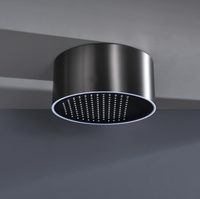 Ensemble de douche thermostatique en laiton de conception nouvelle avec grande douchette et fonctions multiples pour salle de bain moderne, hôtel et villa