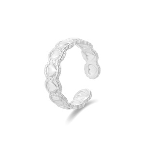 Bague d'amour de conception ouverte de mode <span class=keywords><strong>simple</strong></span> bague d'amour en acier inoxydable pour femme plaquée or sans décoloration bague en forme de coeur d'amour pour les femmes - Product Image 5
