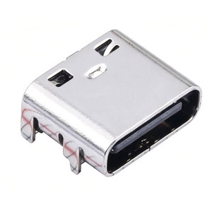 ขั้วต่อ USB-C (USB TYPE-C) รุ่น TYPE-C-31-M-31 ของแท้ แบบ 16 ตำแหน่ง ติดตั้งบนพื้นผิว มุมฉาก - Product Image 1