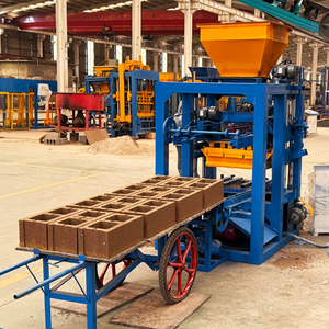 Machine semi-automatique de fabrication de blocs de béton pour pavés en béton massif creux autobloquants bibo QTJ4-24 - Product Image 5