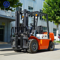 3 Ton 5 Ton Forklift angkat mandiri tumpuk sendiri pengangkat barang pengangkat barang bawaan Diesel mandiri