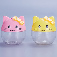 Prix usine enfants dessin animé PET bouteille en plastique collations alimentaires fruits secs emballage bouteille créative mignon en forme de pot en plastique