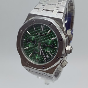 SEILOCE – montre chronographe pour hommes, boîtier en acier inoxydable, Quartz japonais VK63, résistant à l'eau 3 bars - Product Image 5