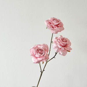 Orchidée Phalaenopsis artificielle de mariage rose fausse fleur Arrangement de salle de mariage et décoration de bouquet fleurs en soie - Product Image 3