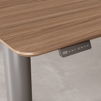 Bureau de direction hautement réglable avec réglage électrique de la hauteur, bureau en bois luxueux et moderne, bureau debout pour PDG
