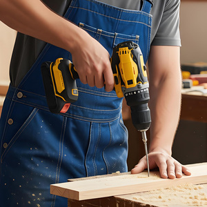 Perceuse à percussion sans fil professionnelle 21V sans balais, 2500 tr/min, avec 2 batteries au lithium pour la construction (vente en gros) - Product Image 6