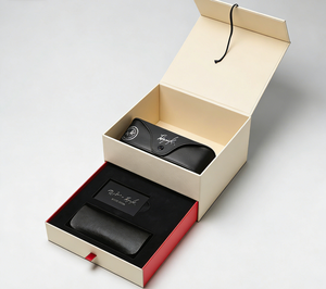 กล่องบรรจุภัณฑ์แว่นตาแบบพกพา ทำจากวัสดุรีไซเคิลรักษ์โลก พิมพ์โลโก้ได้ตามต้องการ หรูหรา แข็งแรง ทนทาน ใช้ซ้ำได้ - Product Image 1