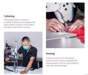 ACE-Sous-vêtements sexy, sous-vêtements noirs slim patchwork <span class=keywords><strong>en</strong></span> cuir Pu lacet nœud papillon, nouvelle mode 2025 - Product Image 6