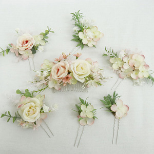 AYOYO OEM nouvelle vente chaude rose fait à la main artistique <span class=keywords><strong>fleur</strong></span> mariée chapeaux vacances voyage accessoires pièce maîtresse <span class=keywords><strong>fleur</strong></span> - Product Image 5