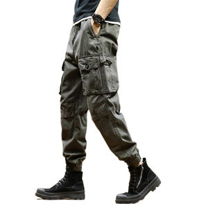 <span class=keywords><strong>กางเกง</strong></span>เอี๊ยมผ้าฝ้ายทวิลทรงฮาเร็มแบบหลวมสำหรับผู้ชาย รุ่น New Works Custom - Product Image 2