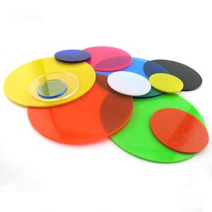 أقراص أكريليك مقطوعة بالليزر دوائر مستديرة فارغة 3 DIY إكسسوارات طبق - Product Image 3