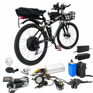 Kit <span class=keywords><strong>de</strong></span> conversion <span class=keywords><strong>de</strong></span> vélo électrique pour VTT, moteur sans engrenage 48V 2000W, kit <span class=keywords><strong>de</strong></span> vélo électrique pour livraison, déplacements quotidiens, conduite tout-terrain - Product Image 1