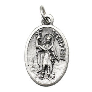 सर्वश्रेष्ठ विक्रेता 2.2 सेमी डबल पक्षीय धार्मिक पेंडेंट सेंट विशेषज्ञ + अभिभावक देवदूत धातु से बने गर्म गहने - Product Image 5