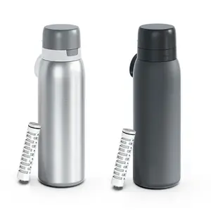 Isolierte Edelstahl-Wasserfilter flasche für Reisen und den täglichen Gebrauch entfernt Bakterien