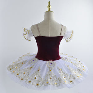 Abito <span class=keywords><strong>Tutù</strong></span> Professionale da Balletto Dorato per Ragazza Costume da Danza Bambina per Esibizione Ballerine <span class=keywords><strong>Tutù</strong></span> Bambini Abito da Danza Jazz Carnevale per Bambini - Product Image 2