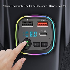 Chargeur de téléphone portable à charge rapide QC3.0 BT5.0 monté sur <span class=keywords><strong>voiture</strong></span> Lecteur de musique MP3 <span class=keywords><strong>Bluetooth</strong></span> Transmetteur FM Récepteur FM - Product Image 4