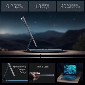 Typecase Thương hiệu từ Clasp bàn phím cho ipad 10th Gen 10.9 "inch với Fluence Trackpad 11 trở lại ánh sáng máy tính bảng klavyesi trường hợp - Product Image 4