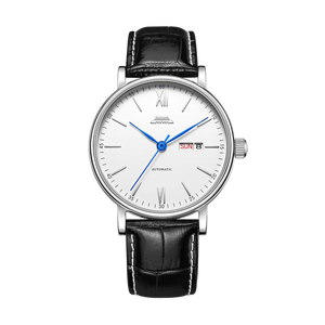 <span class=keywords><strong>Montre</strong></span> de Pékin série classique Date jour <span class=keywords><strong>montre</strong></span> 42mm hommes affaires charme en acier inoxydable bracelet en cuir mécanique automatique squelette - Product Image 1
